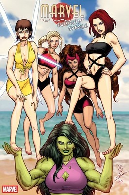   MARVEL SWIMSUIT SPECIAL BRAND NEW BEACH DAY #1 ROMITA JR 1:25 Ratio Variant