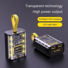 18650 DIY Power Bank Case Dual USB Output Battery Storage Box LED Light 10W