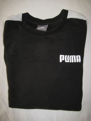 PUMA Sweatshirt Gr. 36 schwarz Damen Langarm Ärmel weiß gestreift