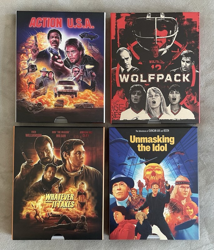Vinegar Syndrome Archive Blu-Ray Lot, OOP, LIMITED EDITION, ACTION, CULT, RARE