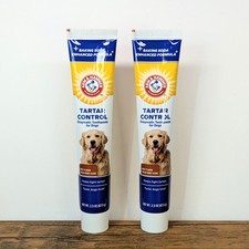 2 Pack Arm Hammer Dog Toothpaste, Beef Flavor Tartar Control Enzymatic 2.5oz