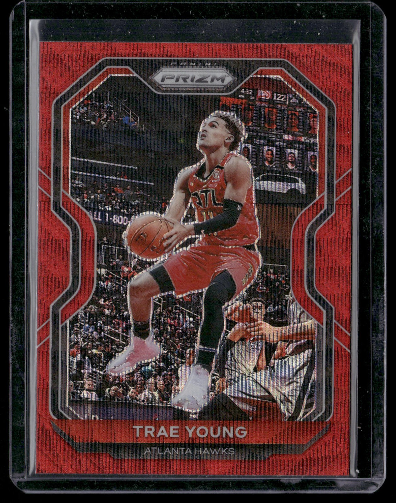 2020-21 Panini Prizm #64 Trae Young Red Ice Prizms