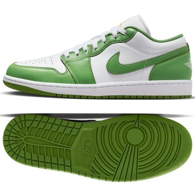 Nike Air Jordan 1 Low SE White/Lightning/Chlorophyll HF4823-100 Men Shoes Sz 11