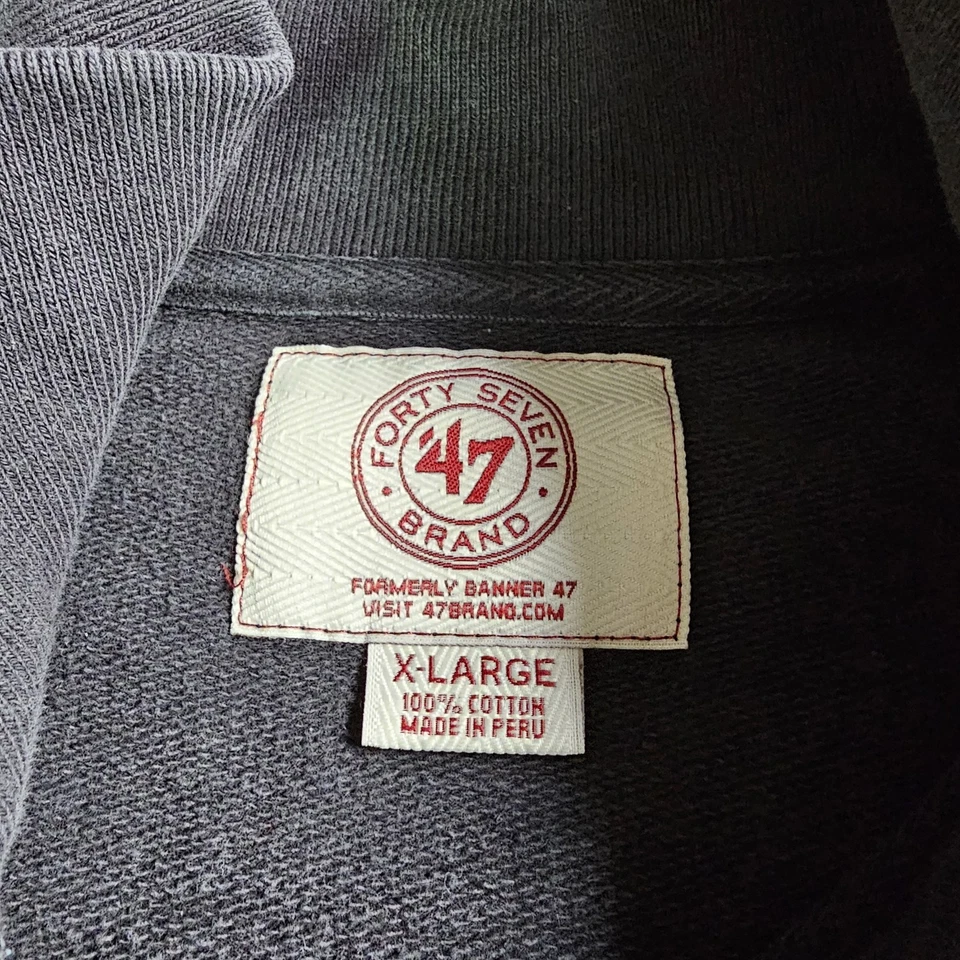 Chicago Blackhawks Suéter Para Hombres XL 47 Marca 1/4 Cremallera Sudadera Retro Foto 4 de 4