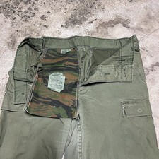 RARE Military Woodland Camo Tiger Stripe Combat Cargo Pants Mens Sz 30x31 Green