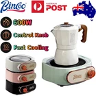 Bincoo Espresso Moka Pot Electric Stove 600W Kitchen Hot Tea Coffee Xmas Gift AU