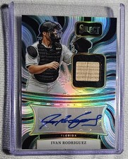 2025 Select IVAN RODRIGUEZ /49 AUTOGRAPH MEMORABILIA PRIZM #AM-IR  MARLINS RARE