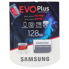 Samsung 128GB EVO Plus microSDXC UHS-I Memory Card with Adapter MB-MC128H 