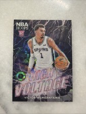 2023 NBA Hoops Premium Stock Victor Wembanyama High Voltage Rookie SSP CASE HIT!