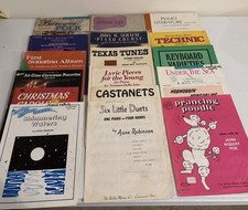 Lot of 18 Vintage Piano Teaching Books  Sheet Music Read Description