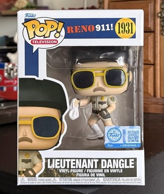 Funko POP! Television: LIEUTENANT DANGLE #1931 Reno 911! Funko Shop Exclusive