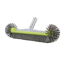 Pool Brush - 17.5" Heavy Duty Nylon Bristle Cleaner for Walls Steps