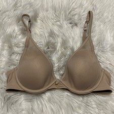 Third Love 32C Bra Tan 24/7 Classic Contour Plunge Underwire Back Closure