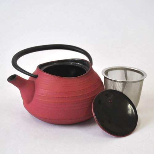 Nambu Iron Teapot Hakeme 0.4L Rose Pink - Picture 3 of 6