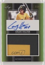 2019 Leaf Perfect Game National Showcase 11/25 Colby Halter Patch Auto nd3
