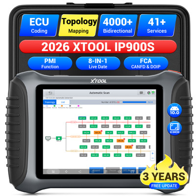 XTOOL IP900S Car Diagnostic Tool ECU Coding Topology Key Programmerfca FCA PMI