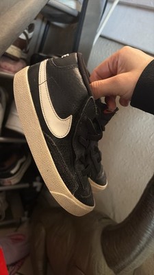 Size 10 ( Children s ) - Nike Dunk High Black & White