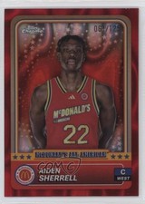 2024 Chrome McDonald's All American Red Lava Refractor /125 Aiden Sherrell 6o3
