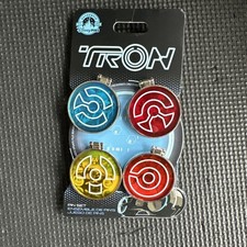 TRON Lightcycle Run Opening Day Pin Set Walt Disney World LR Pin&Pop 60502. B4