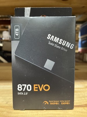 Samsung 870 EVO 4TB 2.5 Inch SATA Internal SSD MZ-77E4T0 Solid Slate Drive NEW