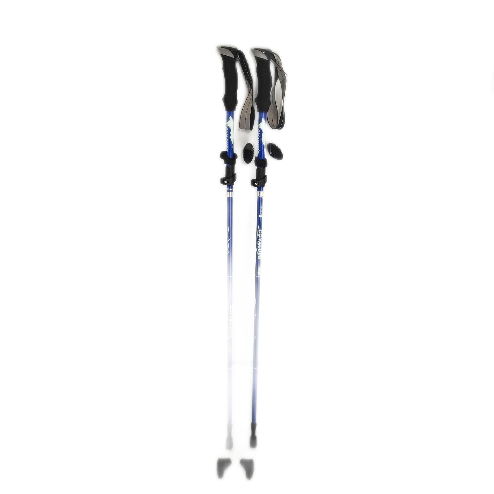COVACURE Wanderstöcke Nordic Walking Stöcke 110 130 cm Faltbar Verstellbar Kompa