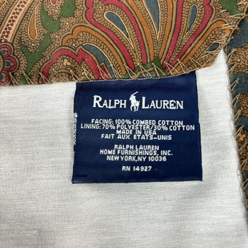 Ralph Lauren Rare Vintage Elizabeth Paisley CURTAIN VALANCE Brianna Blue - Picture 4 of 5