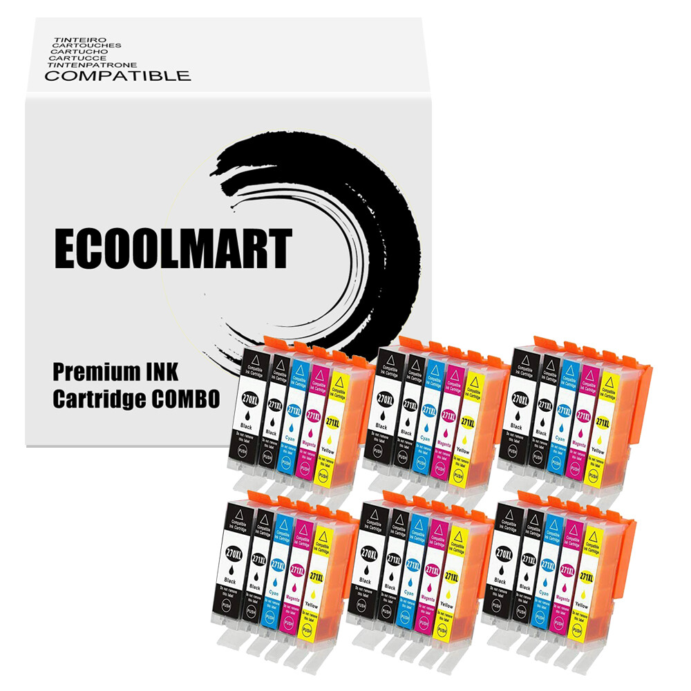 30PK Ink Cartridge for PGI270 CLI271 XL PIXMA MG5720 MG5721 MG5722 MG6820 MG6821