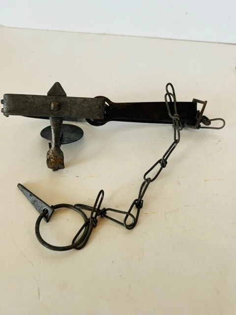 Antique Mouse Mice Rodent Rat Trap vtg hunting USA Oneida No 1 Triumph New York - Image 4 of 4