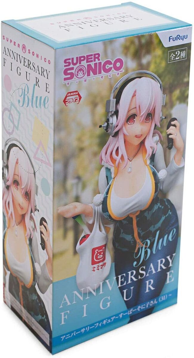 Super Sonico Anniversary Figure Super Sonico-san 31 age Blue Super Sonico Anniversary Figure Super Sonico-san 31 age Blue
