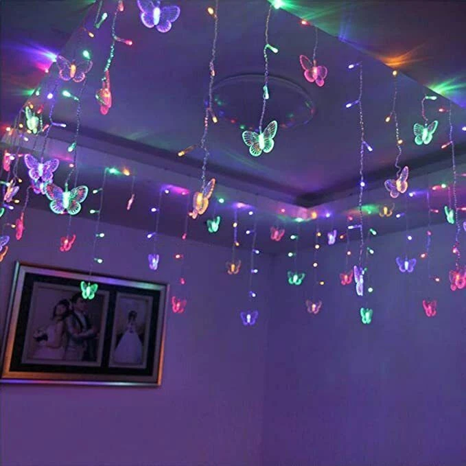 Hanging led sale lights in bedroom