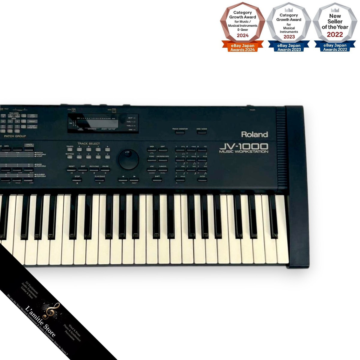 Roland JV-1000 Synthesizer 76-Key Music Workstation Keyboard