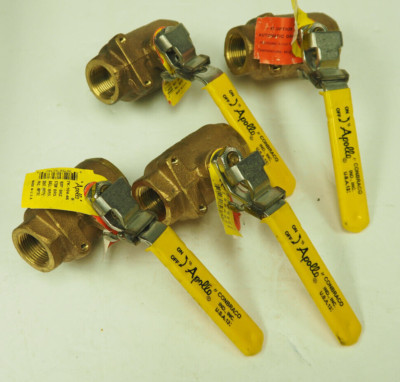 Qty 4- Apollo 7K-104-46 Bronze Ball Valve 3/4'' NPT w/ Drain Option New Fast Ship