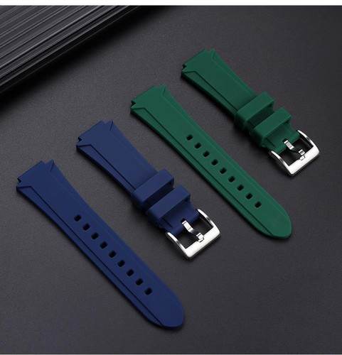 Cinturino orologio in gomma 24x11mm 24x12mm per ricambio silicone Oris Aquis - Foto 8 di 32
