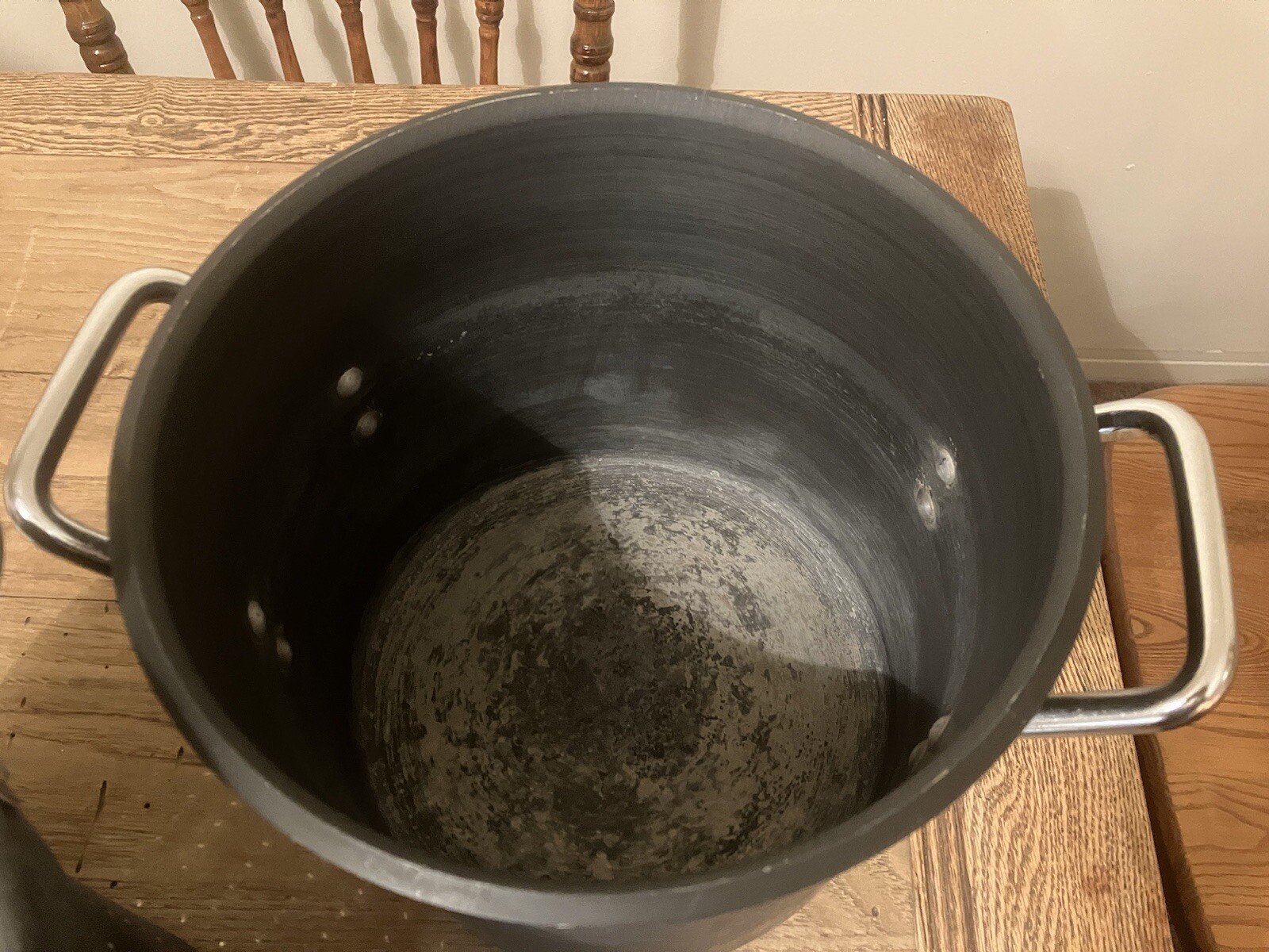 Calphalon Commercial 808 Aluminum 8 Qt STOCK POT & STRAINER INSERT With