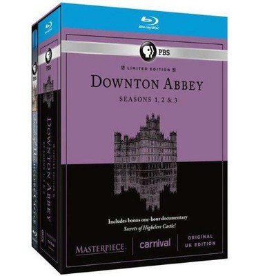 Downton Abbey Seasons 1,2,3 Blu-Ray Limited Edition NIB Masterpiece Theater