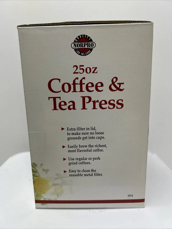 Norpro 5574 хромированный пресс для кофе чая на 5 чашек - Изображение 3 из 3