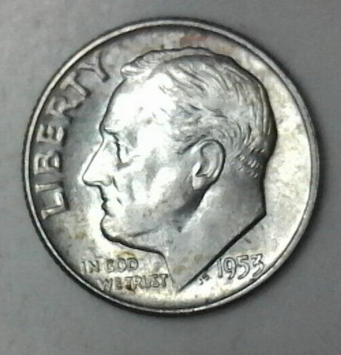 1953-D Roosevelt Dime — photo from another recent sale