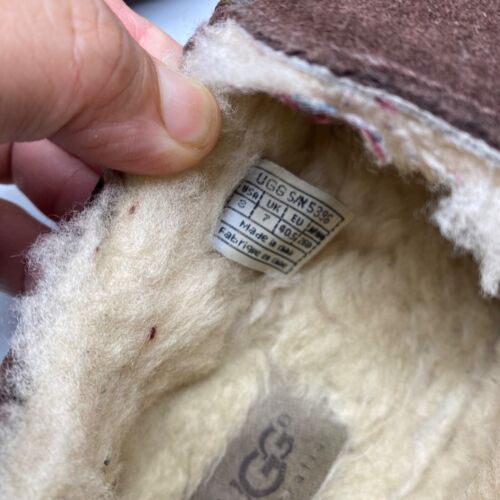 Ugg Australia #5396 Ascot Brown Suede Leather Wool Lining Comfort Slipper Men 8 - Picture 12 of 12