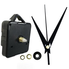 Wall Clock Motor Mechanism Silent Quartz Movement Long Pointer Repair Kit DIY UK