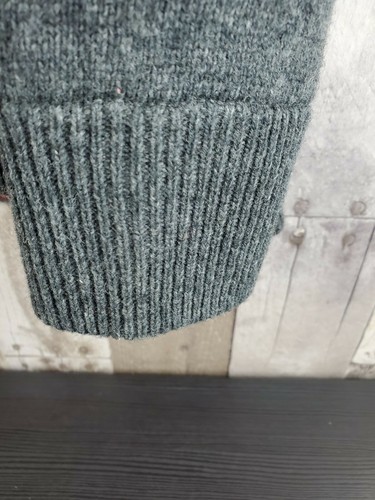 Pendleton Sweater Cardigan Lambs Wool Zip Up Womens Small Grey Black Striped - Picture 7 of 8