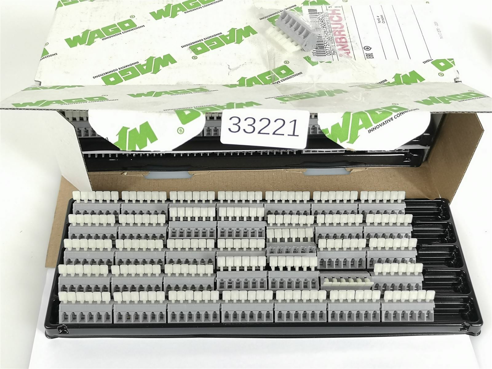 Contents 105 Pieces Wago 256-406/333-000 Spring Clamp Block KL-LEISTE