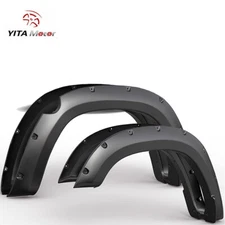 Fender Flares for 2019-2024 RAM 1500 New Body Pocket Rivet Bolt on Smooth 4PCS