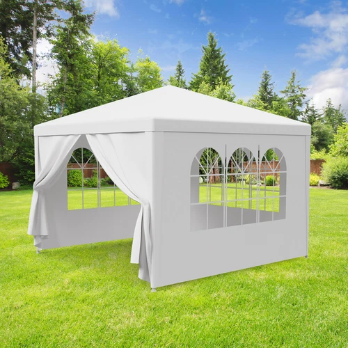 10' 20' 30' White Outdoor Wedding Party Tent Patio Gazebo Canopy with Side Wall - Picture 6 of 40