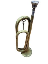 Vintage 1930s Official BSA Boy Scouts of America Rexcraft Brass Bugle - 17"