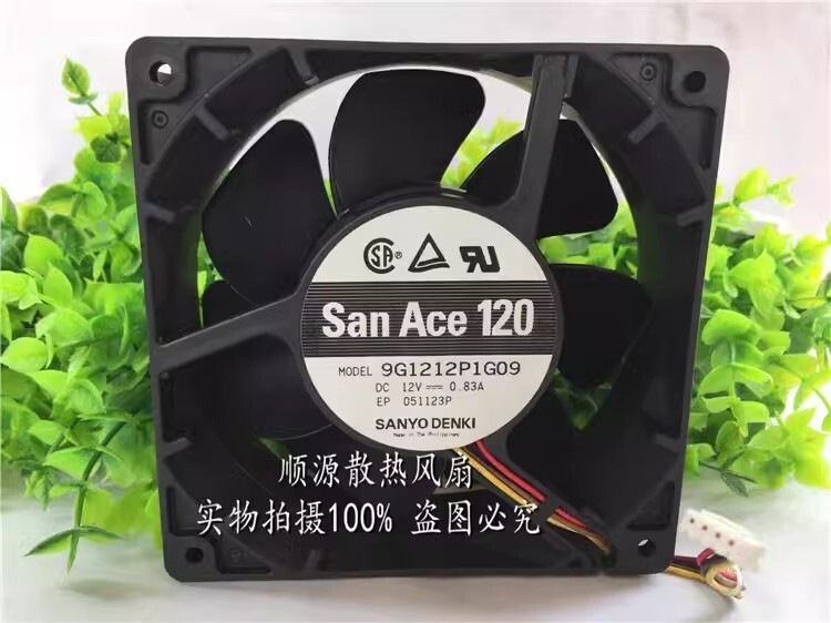 SANYO SAN ACE 120 9G1212P1G09 12038 DC12V 0.83A 12CM 4-Wire Silent