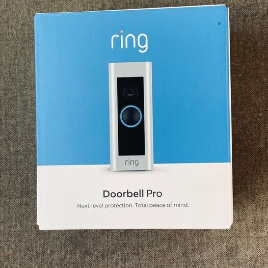 NEW Ring Doorbell Pro, 1080p HD video (hardwired), satin nickel finish-image