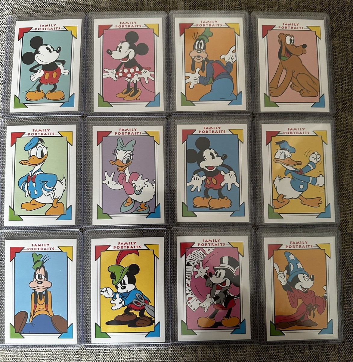 Walt Disney FILM FESTIVAL '91 盾 【非売品】 1991 impel disney family portraits set #100-111 Mint Grading Cond