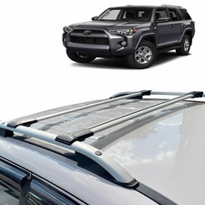 Roof Racks Cross Bars For Toyota 4 Runner 2010-2024 Gray Aluminum Pair 165 lb