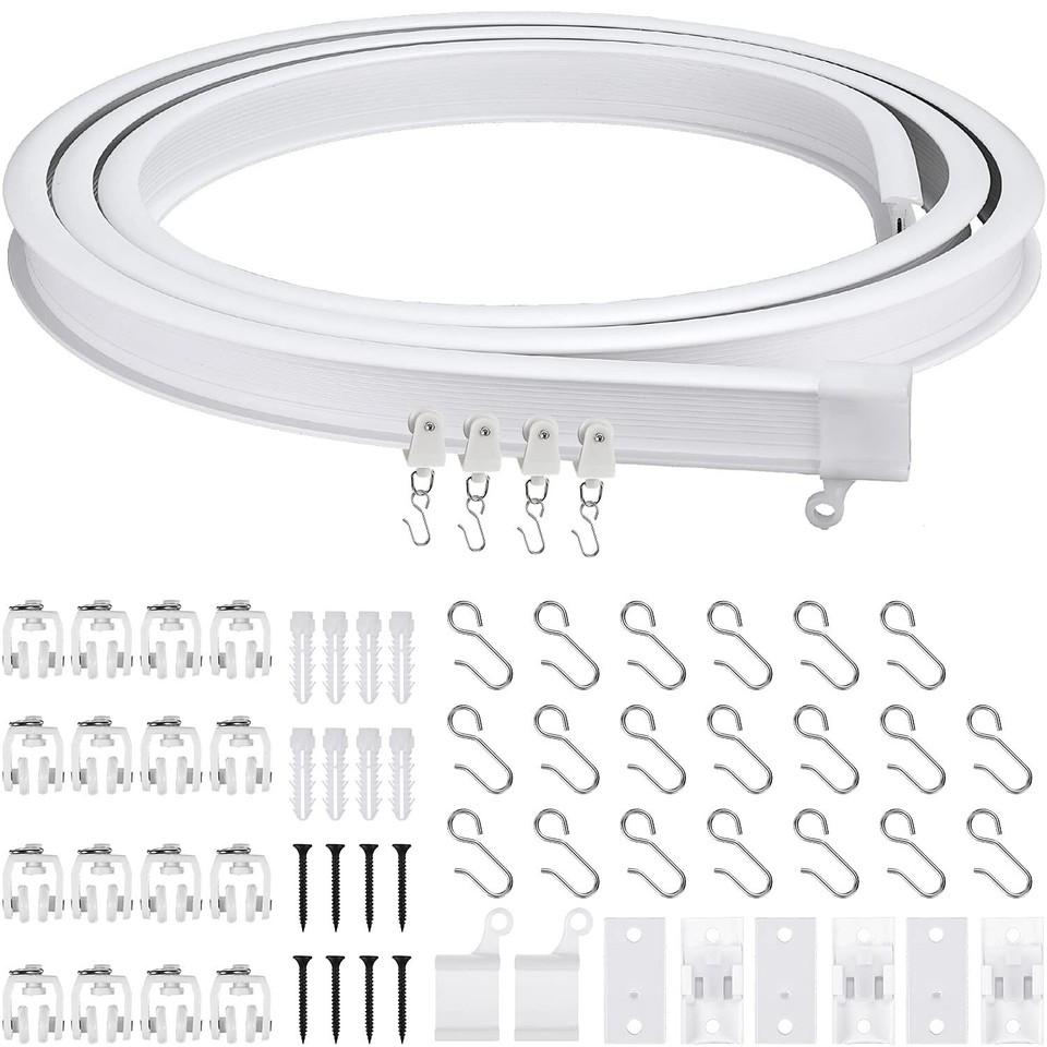 Curved Ceiling Curtain Track Bendable Mount for Curtain Rail Bunk Bed