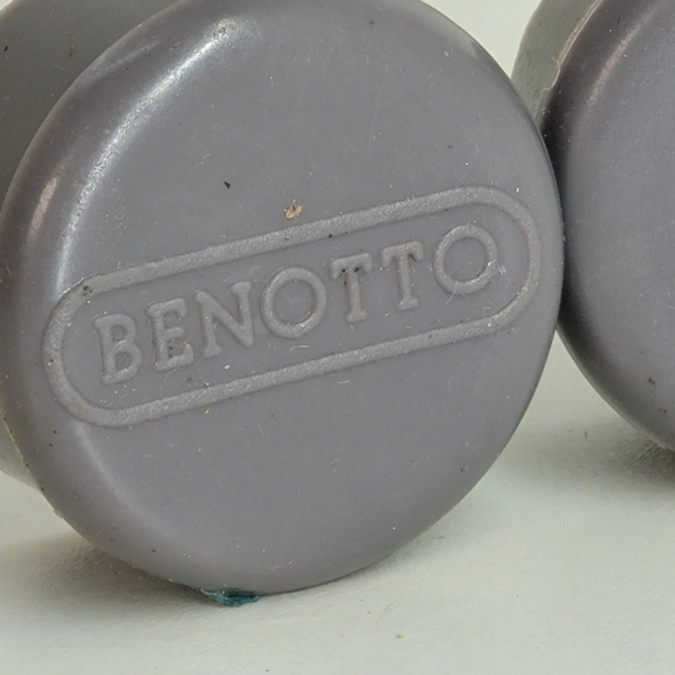 NOS Gray Benotto Handlebar End Caps Plugs C2 - Image 2 of 4